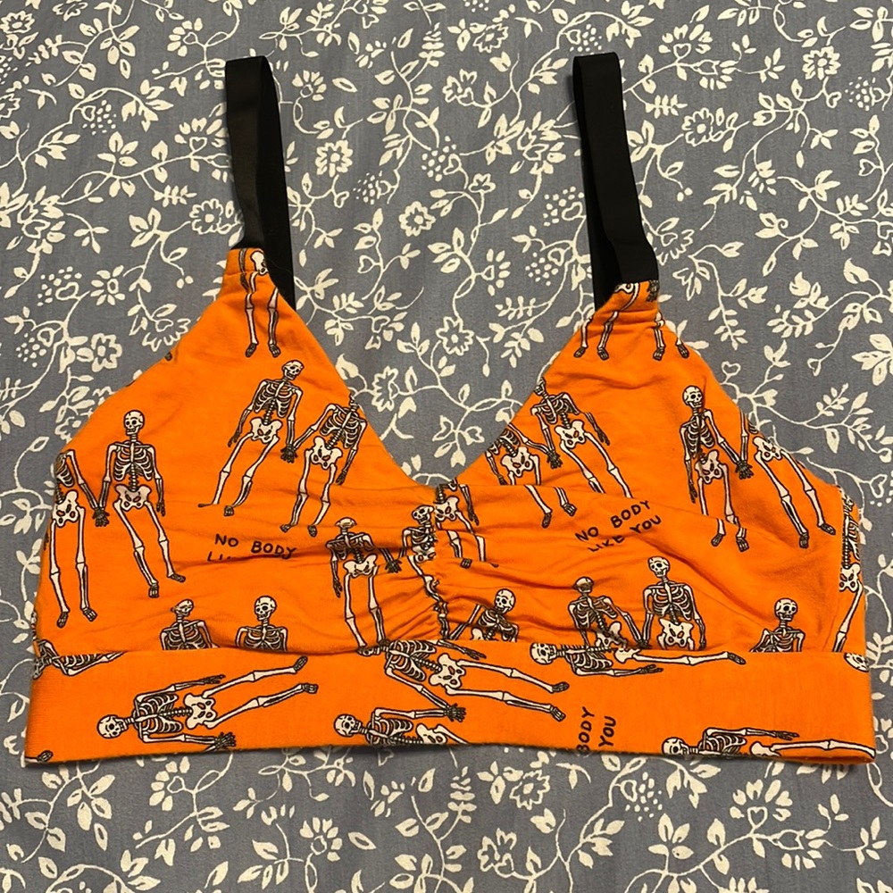 MeUndies Skeleton Bralette Sport Bra